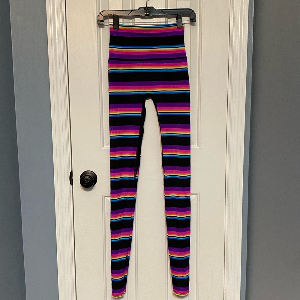 K-Deer high waist striped full length leggings